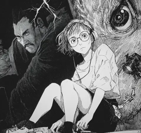 冒险题材漫画封面示例，画面展现探索与未知旅程