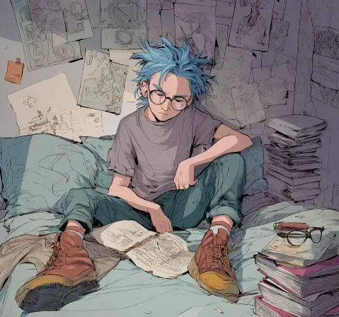 奇幻题材漫画封面示例，画面充满魔法与异世界元素